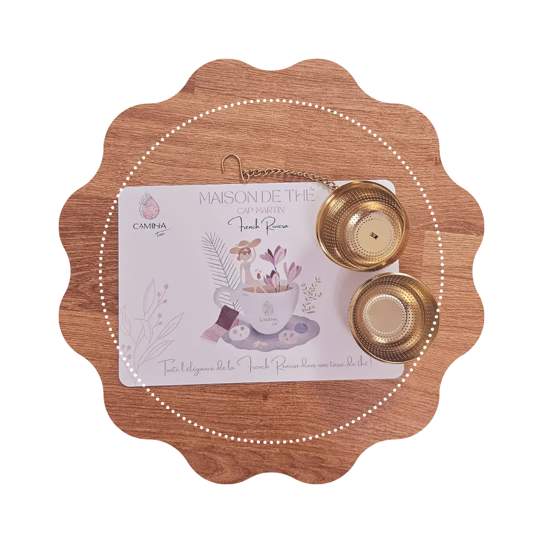 Infuseur luxe doré CaminaTea