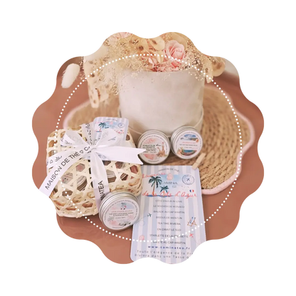 🌴 Coffret Bambou &quot;Souvenirs de la Côte d&