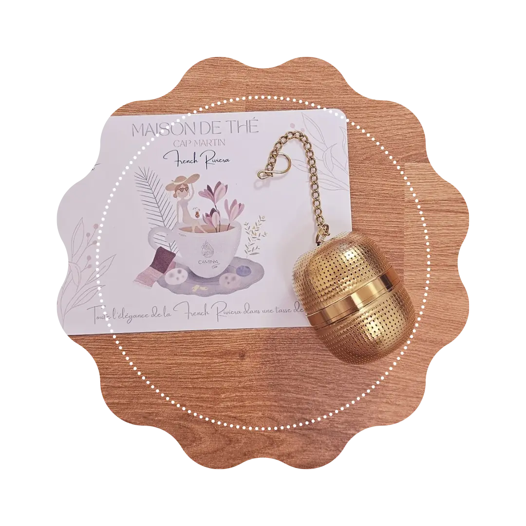 Infuseur luxe doré CaminaTea